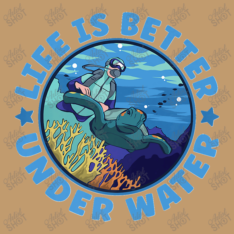 Life Is Better Under Water Marine Biology Scuba Diver Premium Urban Heavy T-shirt | Artistshot