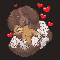 Soft Toy T  Shirt German Spaniel With Stuffed Animal And Hearts T  Shi Tank Top | Artistshot