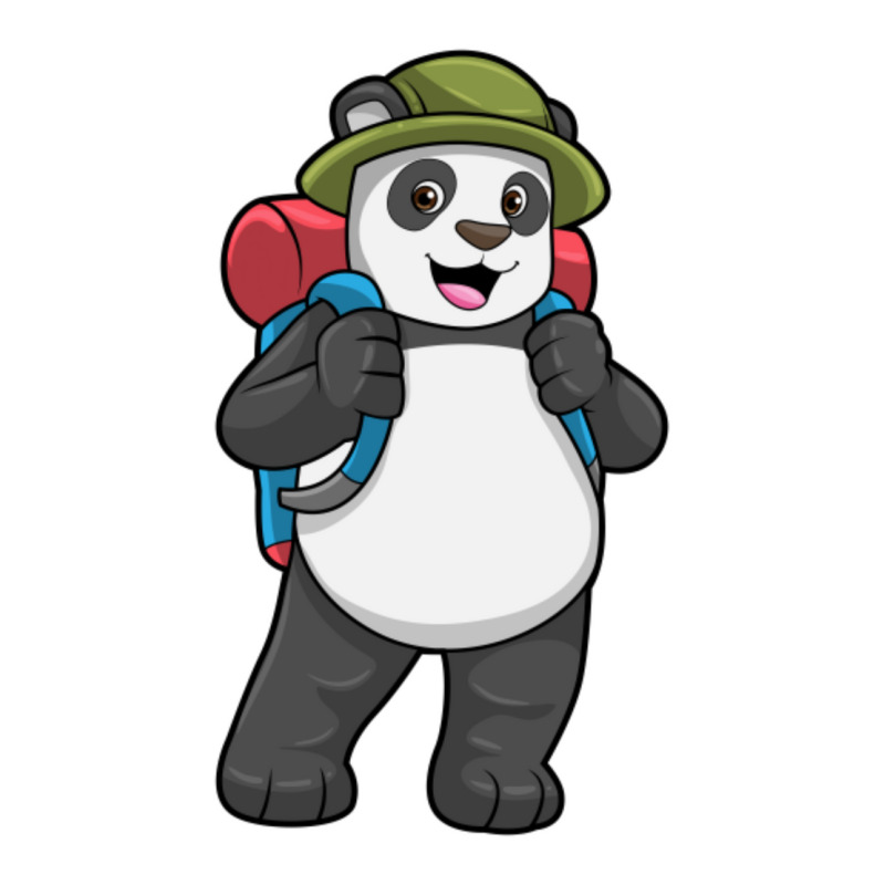 C:\users\dell\desktop\l2\chung 7\panda Types Panda As Hiker With Backp Bomber Jacket | Artistshot