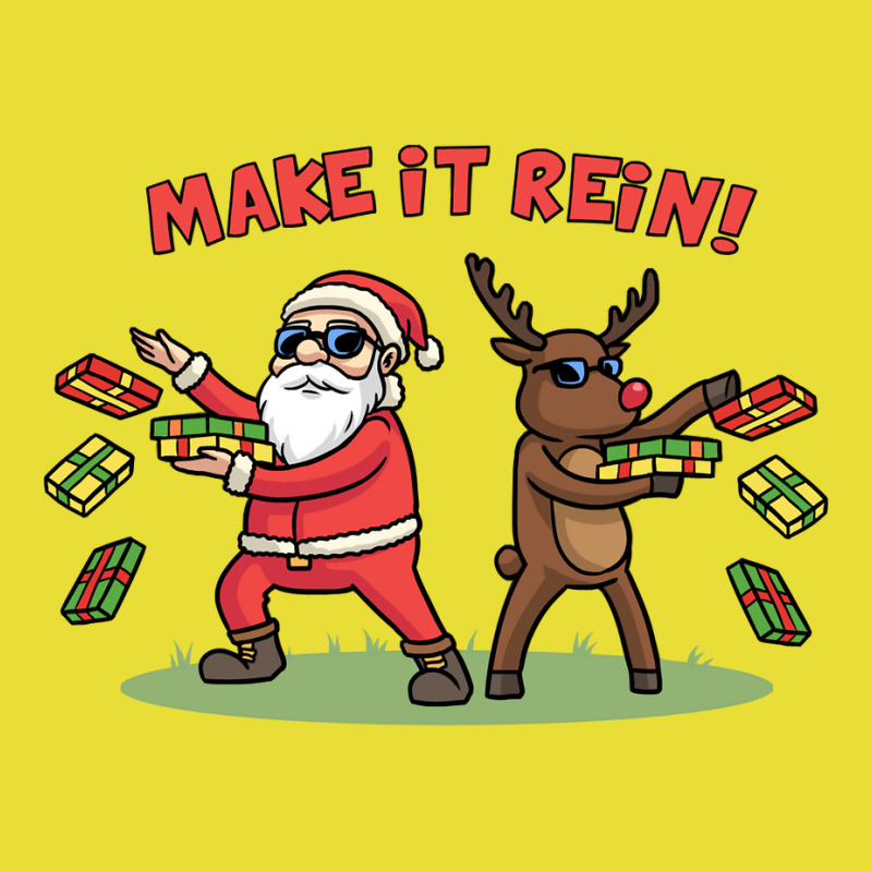 Make It Rein Funny Santa Reindeer Presents Pajama Gift Kids Sweatshirt Beanie | Artistshot