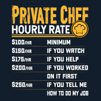 Private Chef Hourly Rate Funny Private Cook Culinary Cooking Long Slee Beanie | Artistshot