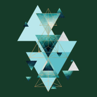 Geometric Triangle Compilation In Teal Visor Hat | Artistshot