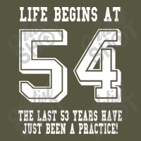 54th Birthday Life Begins At 54 White Vintage T-shirt | Artistshot