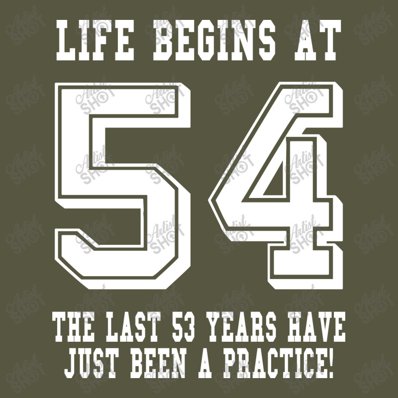 54th Birthday Life Begins At 54 White Vintage T-shirt | Artistshot