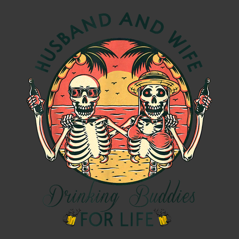 Husband And Wife Drinking Buddies For Life Matching Couple T Shirt Pom Pom Beanie by cm-arts | Artistshot