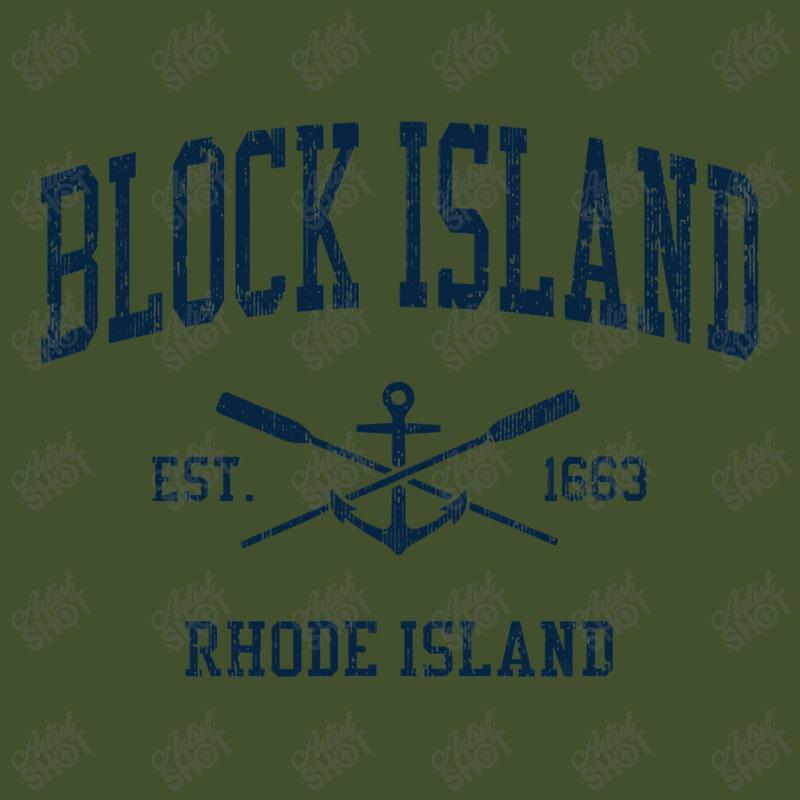 Block Island Ri Vintage Navy Crossed Oars & Boat Anchor Sun Shade Cap by CUSER3772 | Artistshot