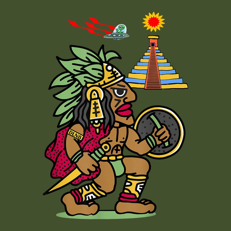 Ancient Aztec Warrior Dln8 Aliens At Tenochtitlan T Shirt Sun Shade Cap by cm-arts | Artistshot