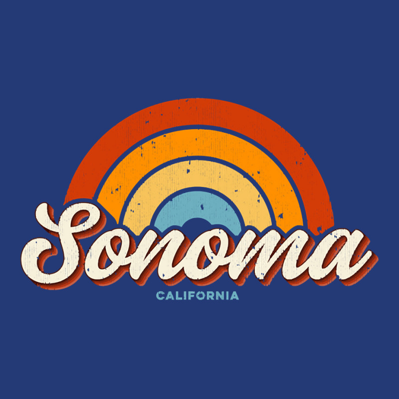 Sonoma California Ca Vintage Rainbow Retro 70s Long Sleeve T Shirt Mesh Back Trucker Hat by cm-arts | Artistshot