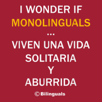 I Wonder If Monolinguals   Funny Spanish Bilinguals Tee V1 Mesh Back Trucker Hat | Artistshot