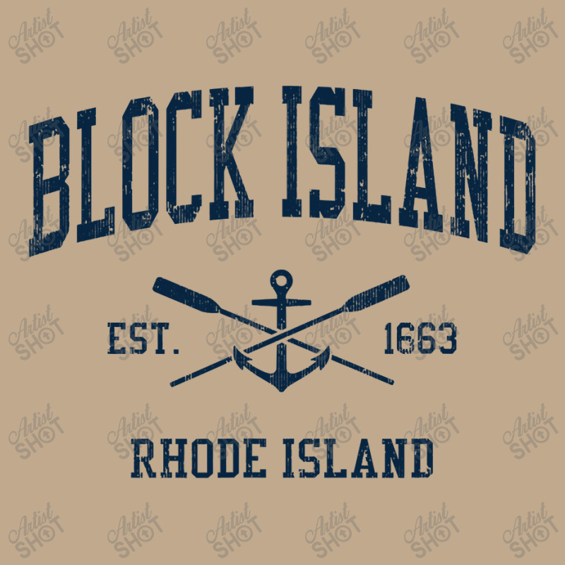 Block Island Ri Vintage Navy Crossed Oars & Boat Anchor Mesh Back Trucker Hat by CUSER3772 | Artistshot