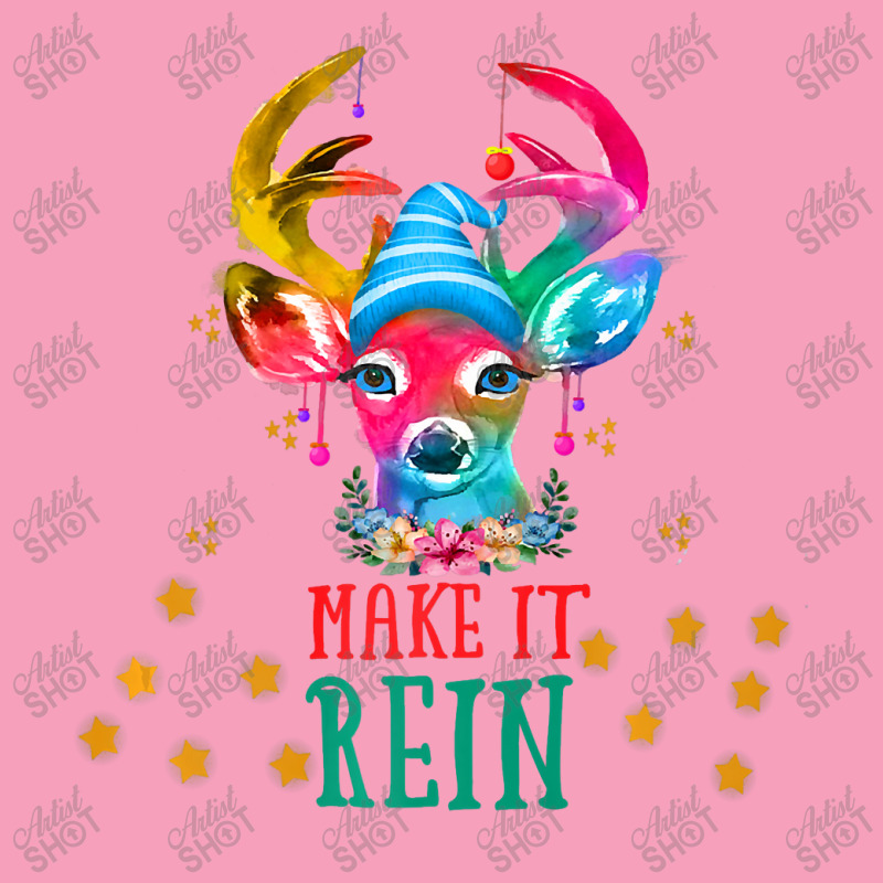 Peace Christmas Deer Watercolor Cute Reindeer Make It Rein 516 Retro Trucker Cap | Artistshot