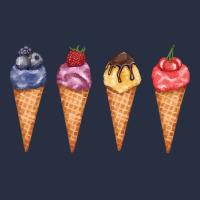 Assorted Ice Cream Cones T  Shirt Assorted Ice Cream Cones Set   Blueb Retro Trucker Cap | Artistshot