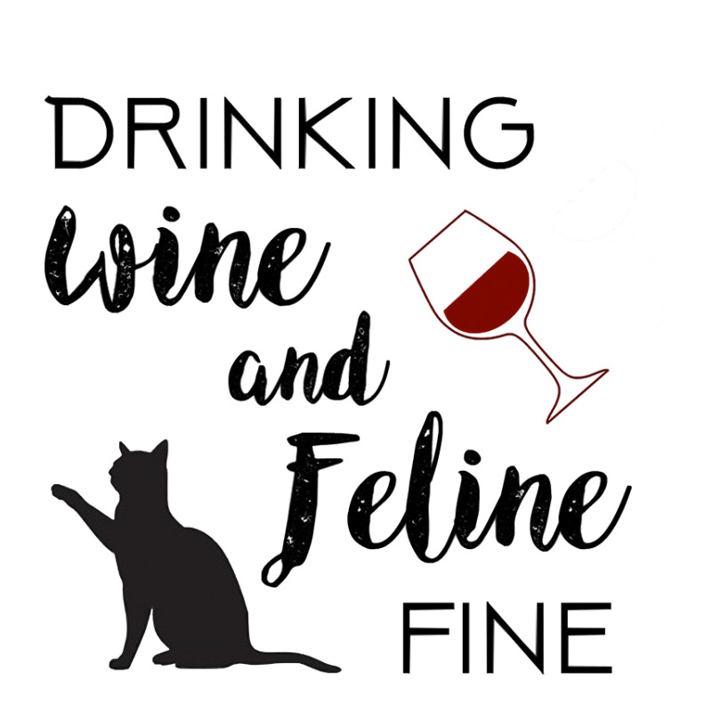 Funny Drinking Wine And Feline Fine Cat Lover Saying Gift Retro Trucker Cap | Artistshot