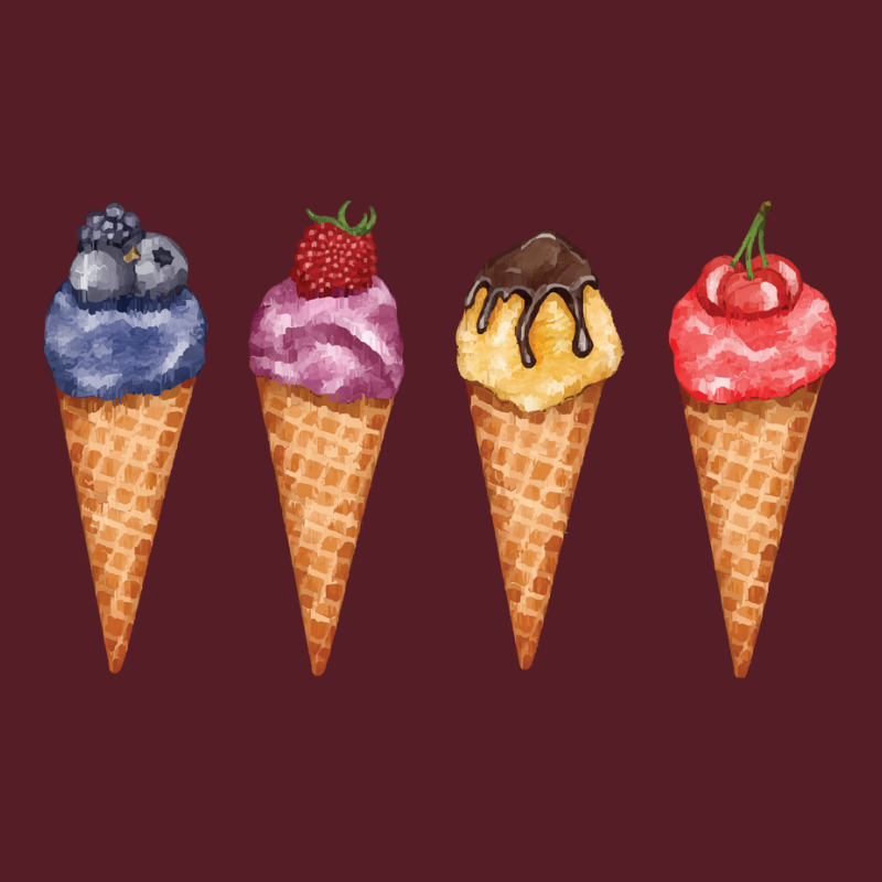 Assorted Ice Cream Cones T  Shirt Assorted Ice Cream Cones Set   Blueb Retro Trucker Cap by thymeartiste | Artistshot