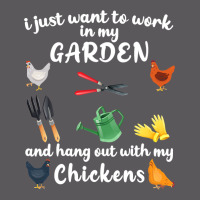 Chicken Chick I Just Want To Work In My Garden And Hang Out Chicken 28 Seamless Cap | Artistshot