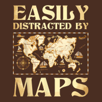 Easily Distracted By Maps   Cartography Geographer Map Lover T Shirt Yupoong Trucker Cap | Artistshot