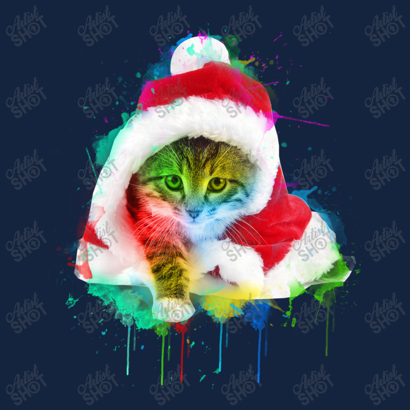 Merry Christmas Cat Foam Snapback Hat | Artistshot