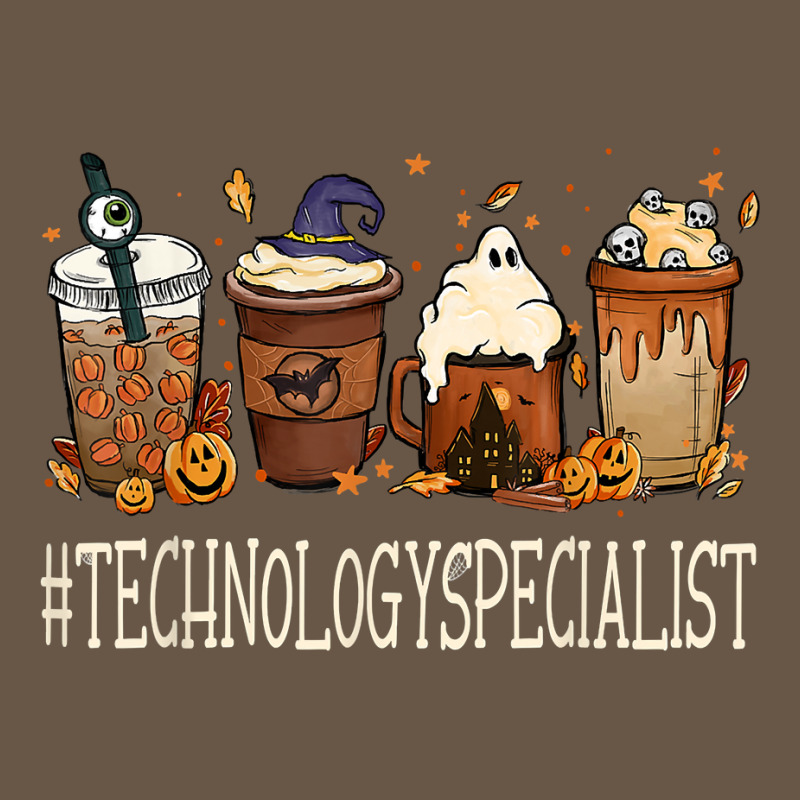 Technology Specialist Horror Coffee Halloween Pumpkin Autumn T Shirt Snapback Trucker Cap by cm-arts | Artistshot