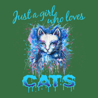 Cute 'just A Girl Who Loves Cats' Tee, Splash Art Cat Lover Foam Trucker Hat | Artistshot