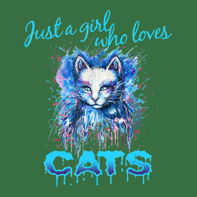 Cute 'just A Girl Who Loves Cats' Tee, Splash Art Cat Lover Foam Trucker Hat by thangdinhsinhelf | Artistshot