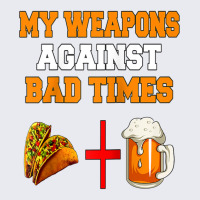 My Weapons Against Bad Times Tacos + Beer Lovers Design Gift Raglan Ba Adjustable Baseball Cap | Artistshot