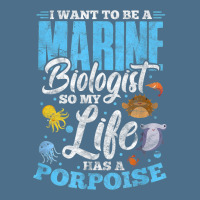 I Want To Be Marine Biologist So Life Has A Porpoise Grunge Dyed Cap | Artistshot