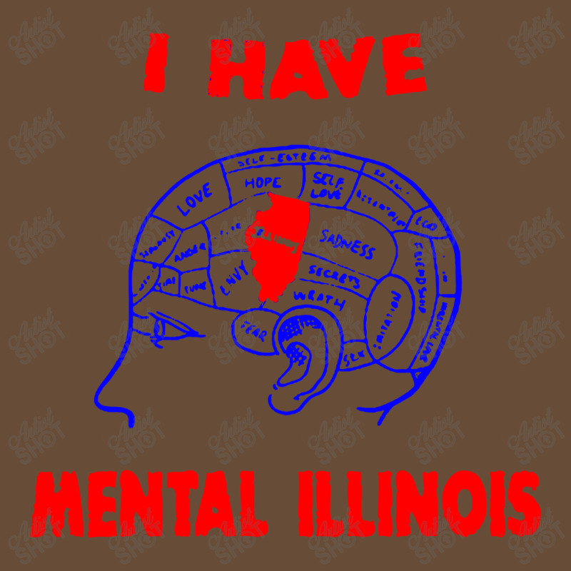 I Have Mental Illinois Dyed Cap by Jembleng Art | Artistshot