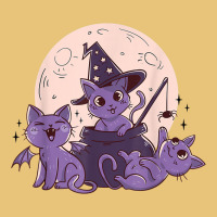 Cat O Ween Cute Halloween Kitten Witches Cats Spiders Scary Dyed Cap | Artistshot