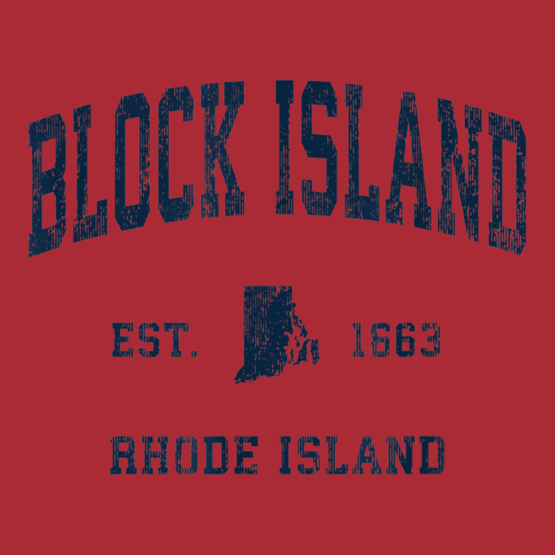 Block Island Rhode Island Ri Vintage Athletic Navy Sports De Dyed Cap by Clinical | Artistshot