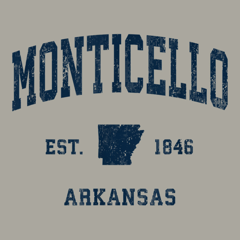 Monticello Arkansas Ar Vintage Athletic Navy Sports Design T Shirt Dyed Cap by cm-arts | Artistshot