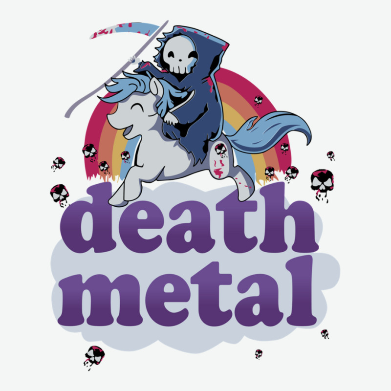 Death Metal' - The Grim Reaper Riding A Unicorn In Front Of A Rainbow  Urban Heavy T-shirt | Artistshot