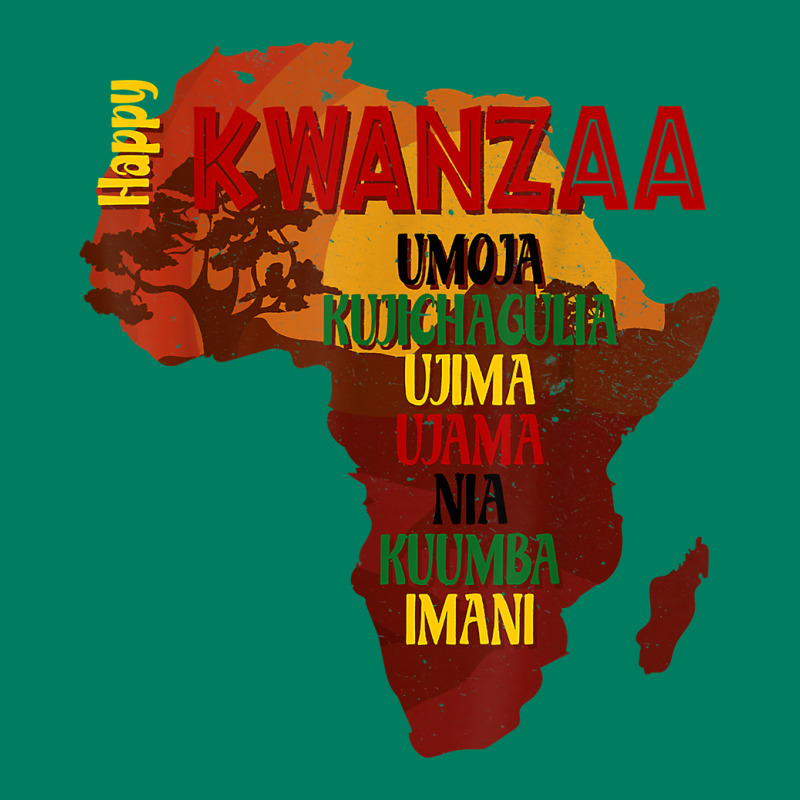 Happy Kwanzaa Shirt Africa Map 7 Principles Celebration T Shirt Baseball Cap by cm-arts | Artistshot