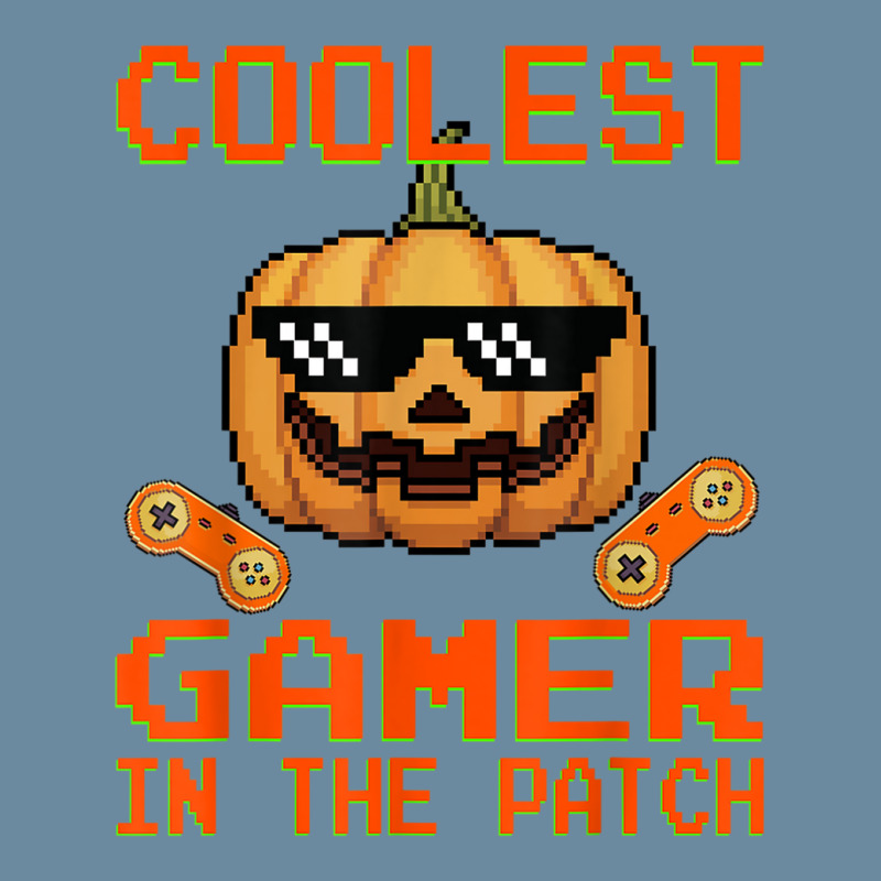 Kids Halloween Coolest Gamer In The Patch Boys Girls Pumpkin Urban Heavy T-shirt | Artistshot