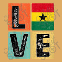 Vintage Retro I Love Ghana Flag For Ghanaian Pride Urban Heavy T-shirt | Artistshot