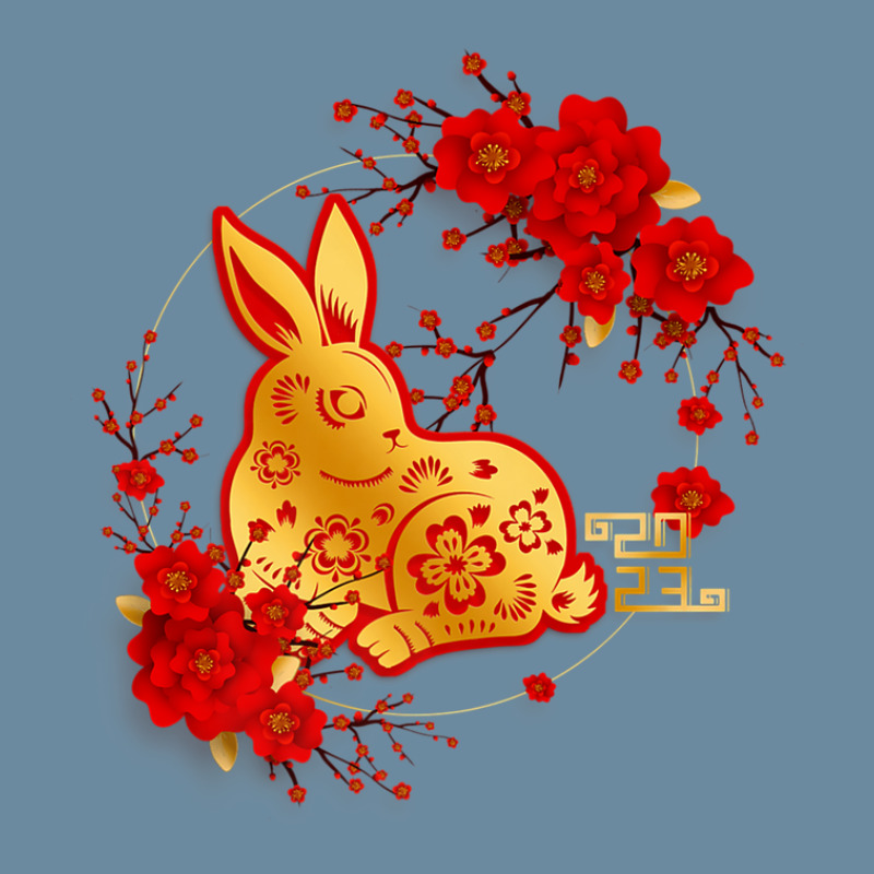 Chinese Zodiac Horoscope Decor New Year Of The Rabbit 2023 Urban Heavy T-shirt | Artistshot