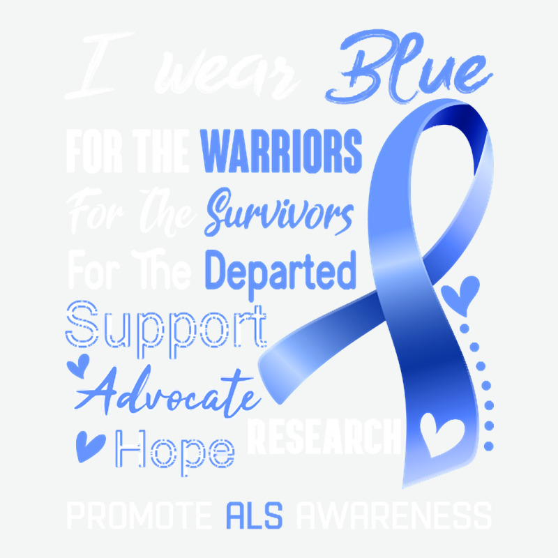 I Wear Blue For Als Awareness Support Als Warrior Gifts Urban Heavy T-shirt | Artistshot