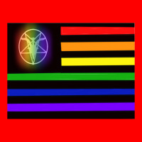 Satanic Temple Pride Flag Bomber Jacket | Artistshot