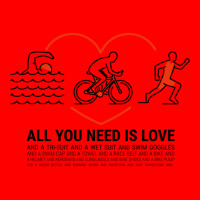 All You Need Is Love Quot  Triathlete Bomber Jacket | Artistshot