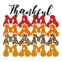 Thankful Mama Script Groovy Thanksgiving Fall Autumn Gift For Mother T Bomber Jacket | Artistshot