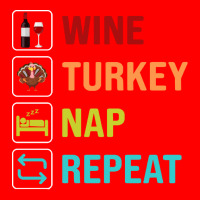 Thanksgiving Wine Turkey Nap Repeat Bomber Jacket | Artistshot