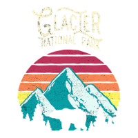 Vintage Glacier National Park Mountain Bear Retro Bomber Jacket | Artistshot