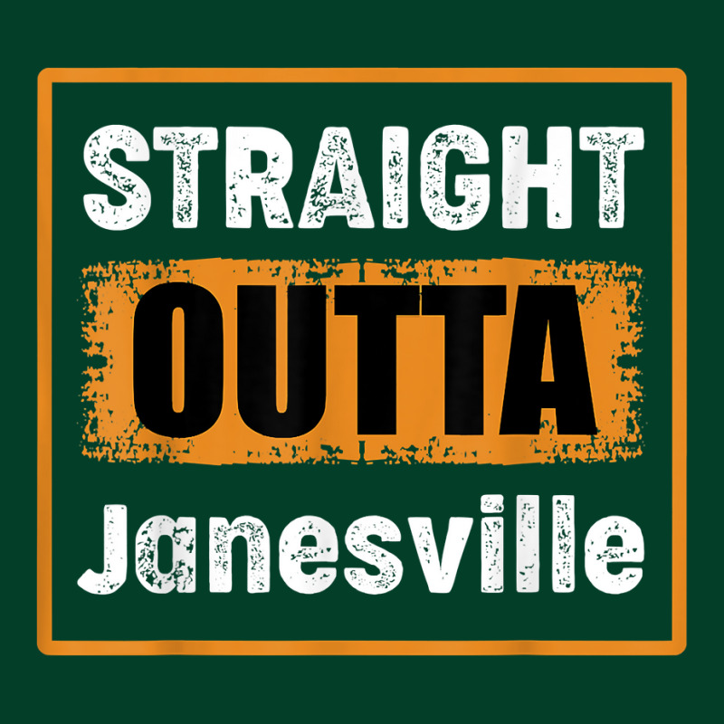 Straight Outta Janesville Wisconsin Usa Retro Vintage Humor T Shirt Beanie by cm-arts | Artistshot