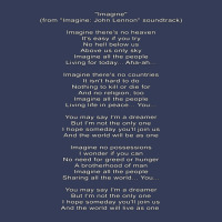 Imagine Lyrics From Imagine Soundtrack Visor Hat | Artistshot