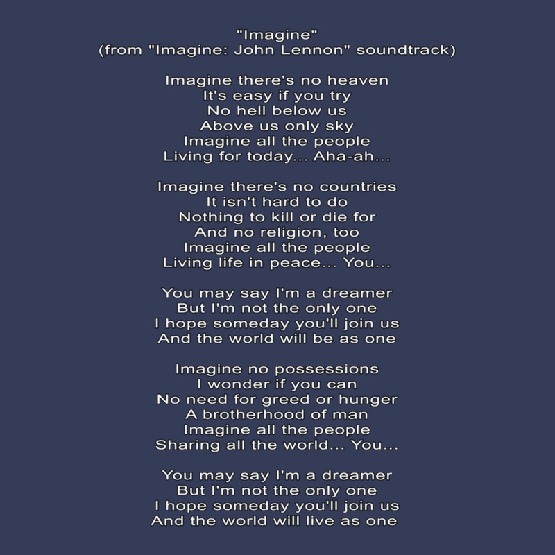 Imagine Lyrics From Imagine Soundtrack Visor hat by JesusMesaMurillo | Artistshot