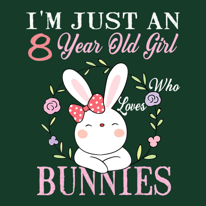 I'm Just An 8 Year Old Girl Who Loves Bunnies Birthday Gift Visor Hat | Artistshot