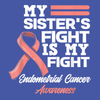 My Sister's Fight Is My Fight Endometrial Cancer Awareness T Shirt Pom Pom Beanie | Artistshot