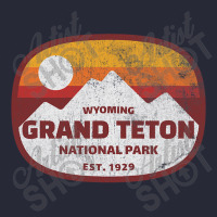 Vintage Grand Teton National Park   Distressed Pom Pom Beanie | Artistshot