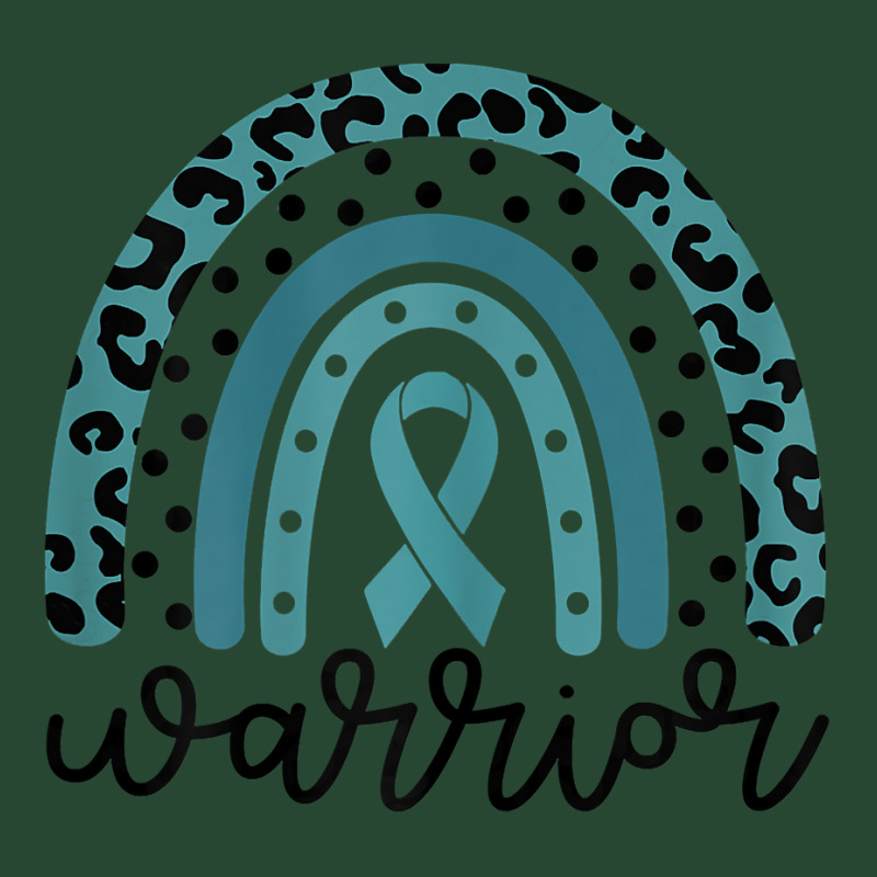 Womens Warrior Cute Teal Rainbow Graphic Ovarian Cancer Awareness T Sh Retro Trucker Cap | Artistshot