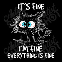 It's Fine I'm Fine Everything Is Fine Funny Black Cat Retro Trucker Cap | Artistshot