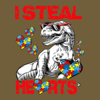 I Steal Hearts Autism Awareness Dinosaur Trex Retro Trucker Cap | Artistshot